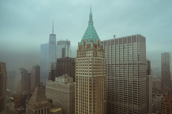 God’s eye view of Lower Manhattan from 20 Exchange Place