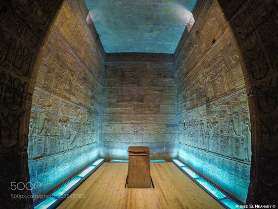 A tomb from inside