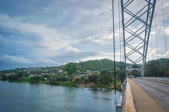 Downstream the Akosombo dam, Ghana