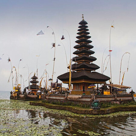 Pura Ulun Danu. #Bali Floating Leaf Eco-Retreat http://balifloatingleaf.com #Yoga #Travel #Green #su