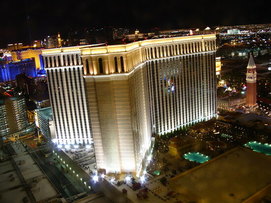 View of The Venetian Las Vegas from the Palazzo
