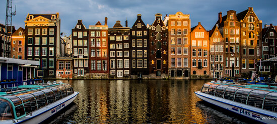 2018 - Amsterdam - Damrak Sunset