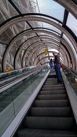 me sticking my tongue out in Centre Pompidou