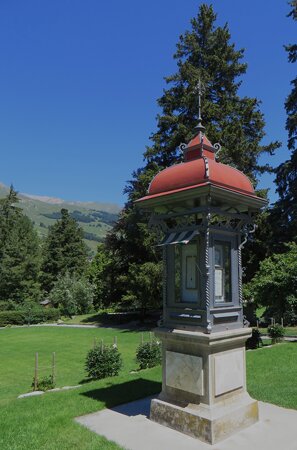 Station météo, Jardin Public de Vulpera, Tarasp, commune de Scuol, Basse-Engadine, Canton des Grison