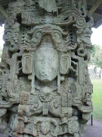 Stele in the Copan Ruins