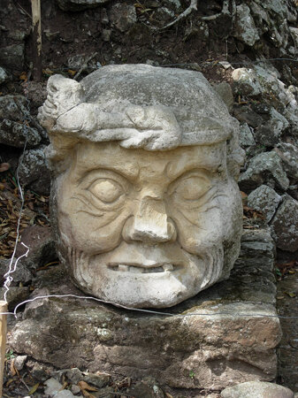 This guy held up the world - in Mayan mythology