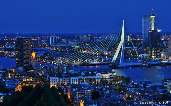True Blue [Baby, I love you] Rotterdam - Erasmusbrug - Euromast [eXplored FWIW]