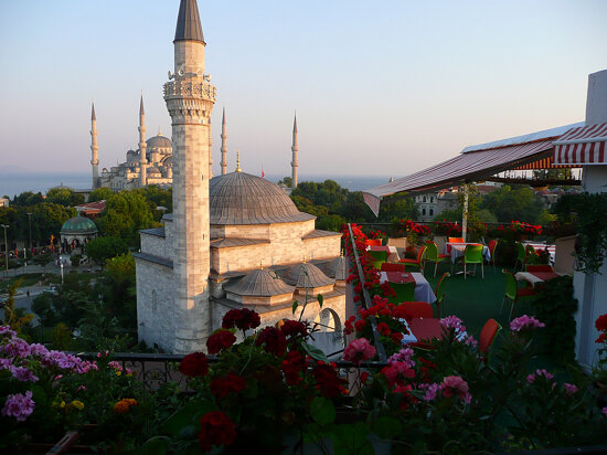 Depuis la terrasse de l&#039;hôtel