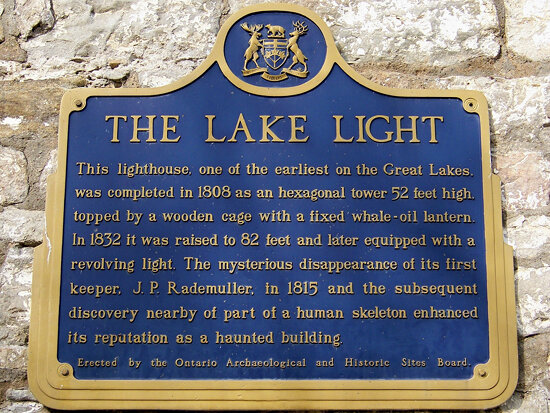 Gibraltar Point Lighthouse info. plaque