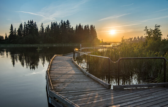 Astotin Lake Sunset