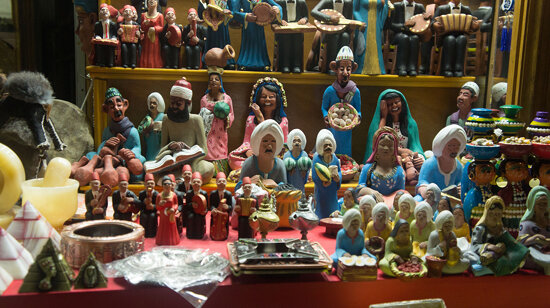 Colored clay miniatures