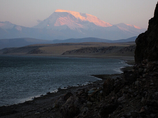 Gurla Mandhata (7,694 m) from Lake Manasarovar