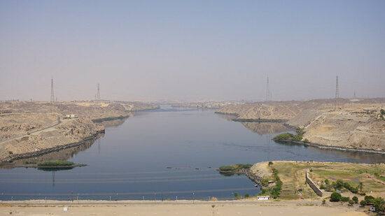 The Aswan High Dam, Egypt.
