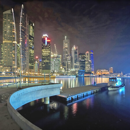 The New Marina Bay Promenade near completion – Singapore