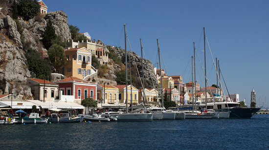 The harbour at Symi.