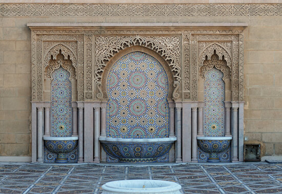 fountain at Mausoleum of Mohammed V