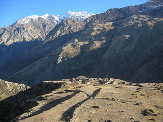 Martolli village from the temple