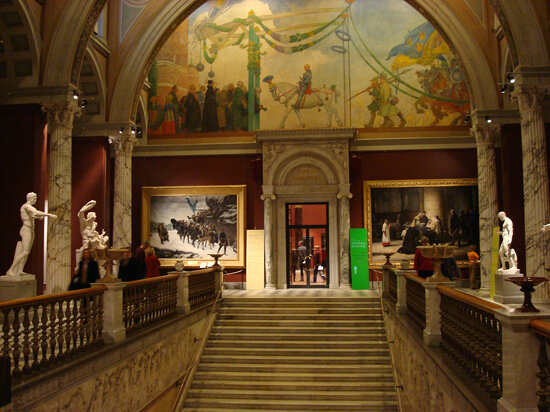The main hall on the first floor of the Nationalmuseum