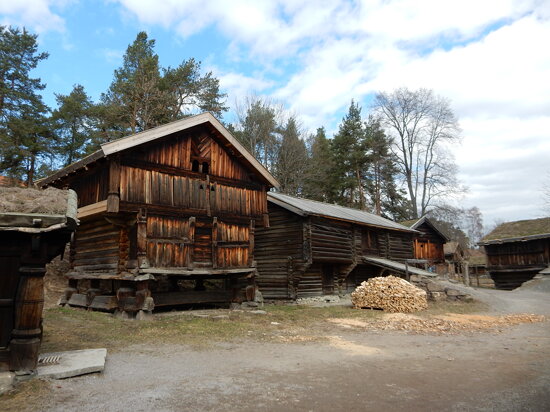 Old farm buildings, the Norwegian Museum of Cultural History