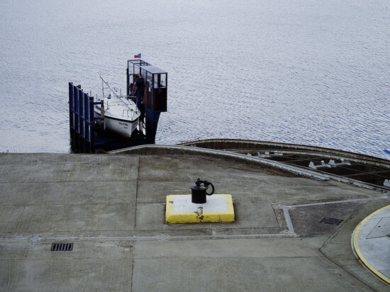 #2/6: ship trolley on the Orlik dam, Central Bohemia