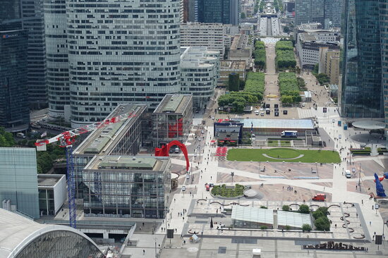 Parvis @ Rooftop observatory @ Grande Arche @ La Défense @ Paris
