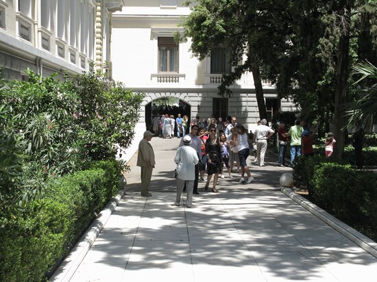 The garden of the Presidential Mansion. Athens, Greece