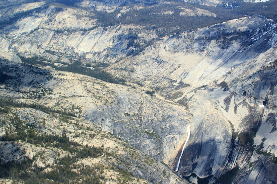 Aerial Yosemite - First Sighting of Tenaya Creek, Pywiack Cascade