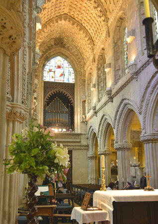 The interior of Rosslyn Chapel