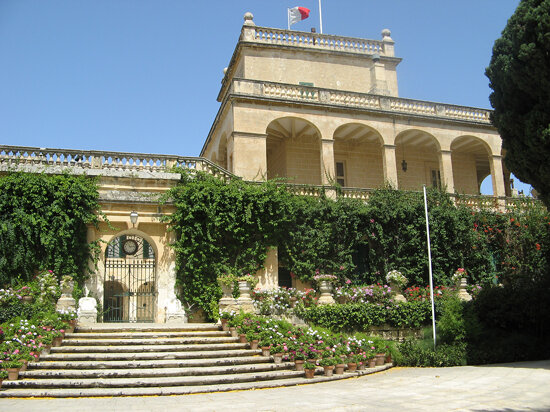 San Anton Palace in Attard, Malta Island