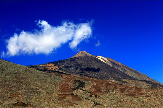 smoking pico del teide