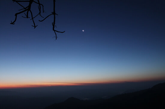 moon branch and a hilly outing