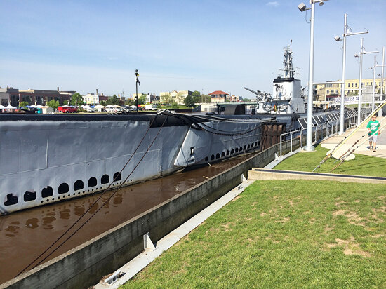 Giant submarine in Manitowac