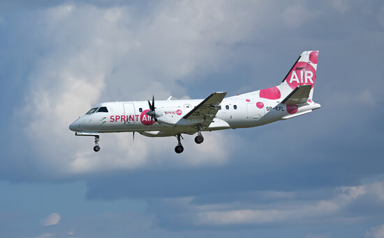 Zagreb Franjo Tuđman Airport LDZA, SP-KPL Sprint Air Saab-Fairchild SF-340A