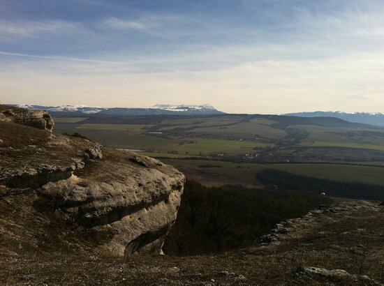Вид на Чатыр-Даг с Таш Джаргана