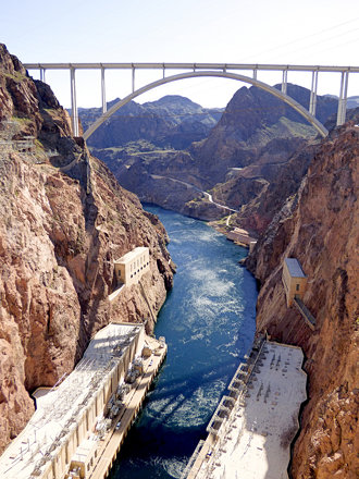 Hoover Dam, Colorado river