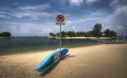 No swim zone