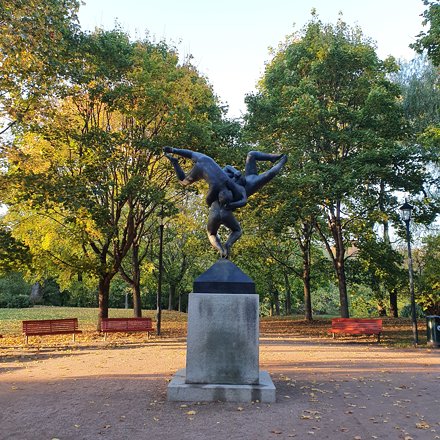 Efterårslys i Vigelandsparken